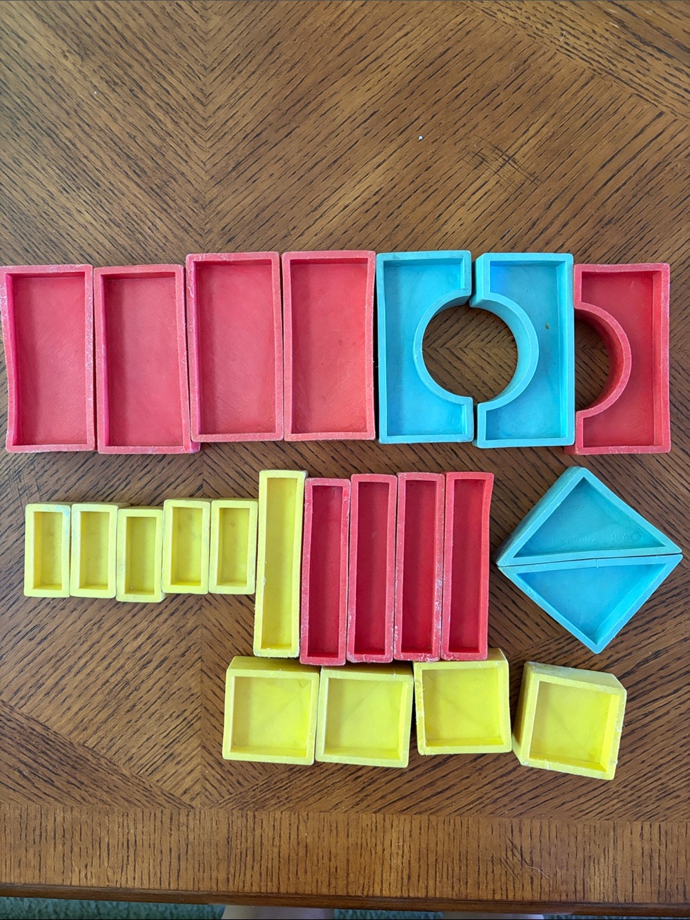 Classic Q.E.P. Building Blocks Set - Red, Yellow & Blue